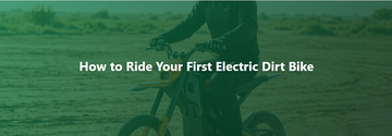 How to Ride Your First Electric Dirt Bike: Beginner's Guide | Flydone