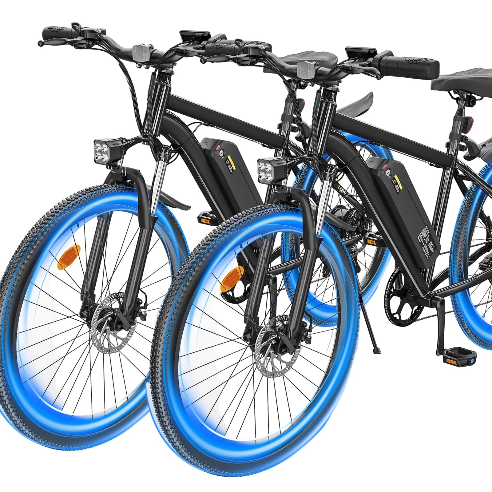 2pcs Electric Mountain Bike for Adults 750W Peak 55 Miles+ 20MPH Adult Electric Bicycles 26" Ebikes for Road Sand