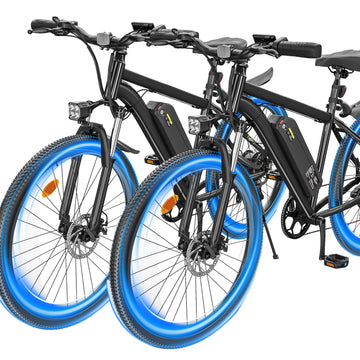 2pcs Electric Mountain Bike for Adults 750W Peak 55 Miles+ 20MPH Adult Electric Bicycles 26" Ebikes for Road Sand
