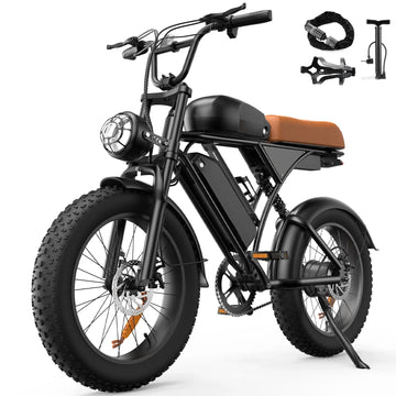 Electric Bike for Adults,1000W Peak Motor Ebike,Max 28MPH 105Miles PAS Range Electric Bicycle,48V 18AH Integrated Battery Commuting 20" Step Thru Fat Tire Ebikes for Adults
