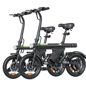 2pcs Mini Electric Bike for Big Kids, 500W Motor 20 mph Folding E-Bikes, 14" Adult Electric Bicycles with Smart Uphill 36v 7.8AH Battery UL 2849 Certified E Bike for Teens