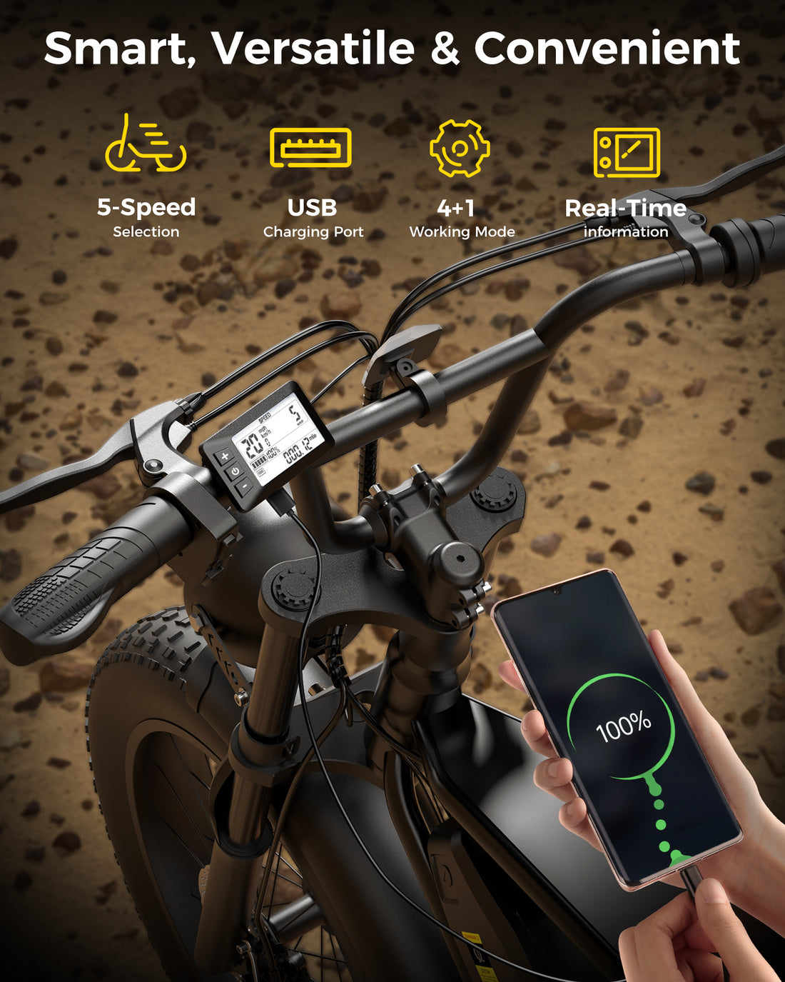 Flydone Electric Bike for Adults,16"/20" Fat Tire 1500W 55+ Miles Full Suspension ebikes for adults,Bright Headlight Long Seat 20-28mph Commuting E Bike,All-Terrain Electric Dirt Bike for Teens