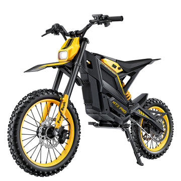 Flydone MT2 PRO Electric Dirt Bike for Adults, 6000W Peak Mid-Drive Motor, 60V 27Ah Removable Battery, 17"/14" Knobby Tires & Full Hydraulic Brakes