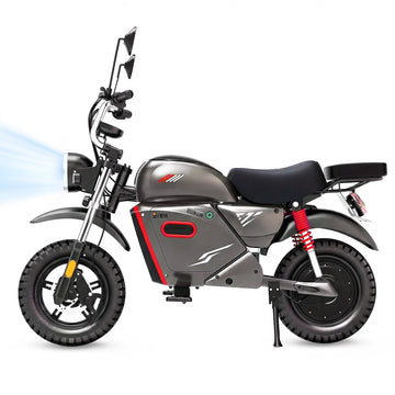 Flydone Electric Dirt Bike for Adults, 𝟰𝟬𝟬𝟬𝗪 𝗣𝗲𝗮𝗸 Motor 48V 20Ah Off-Road Motorcycle, 35 MPH 60+ Miles Range, Built-In Ride Organizer, Comfort Seat & NFC Control, Gunmetal